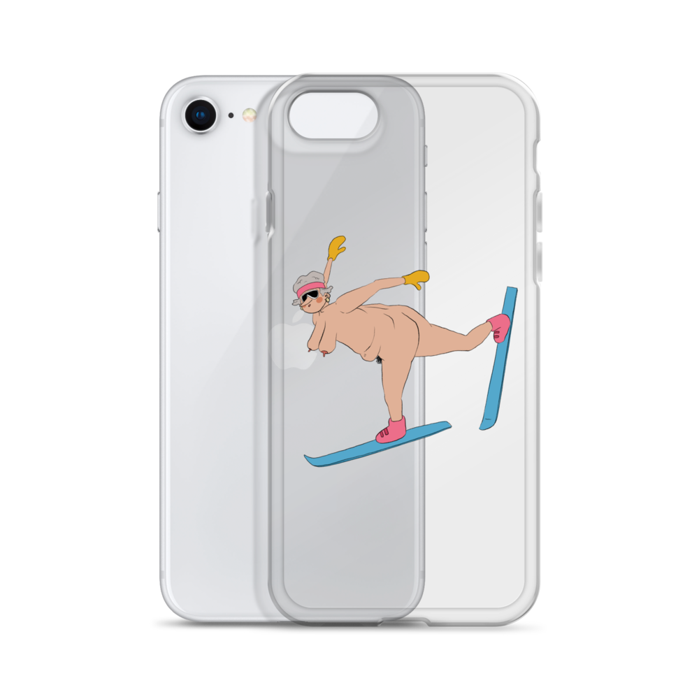 Naked Skiers Phone Case (Clear)