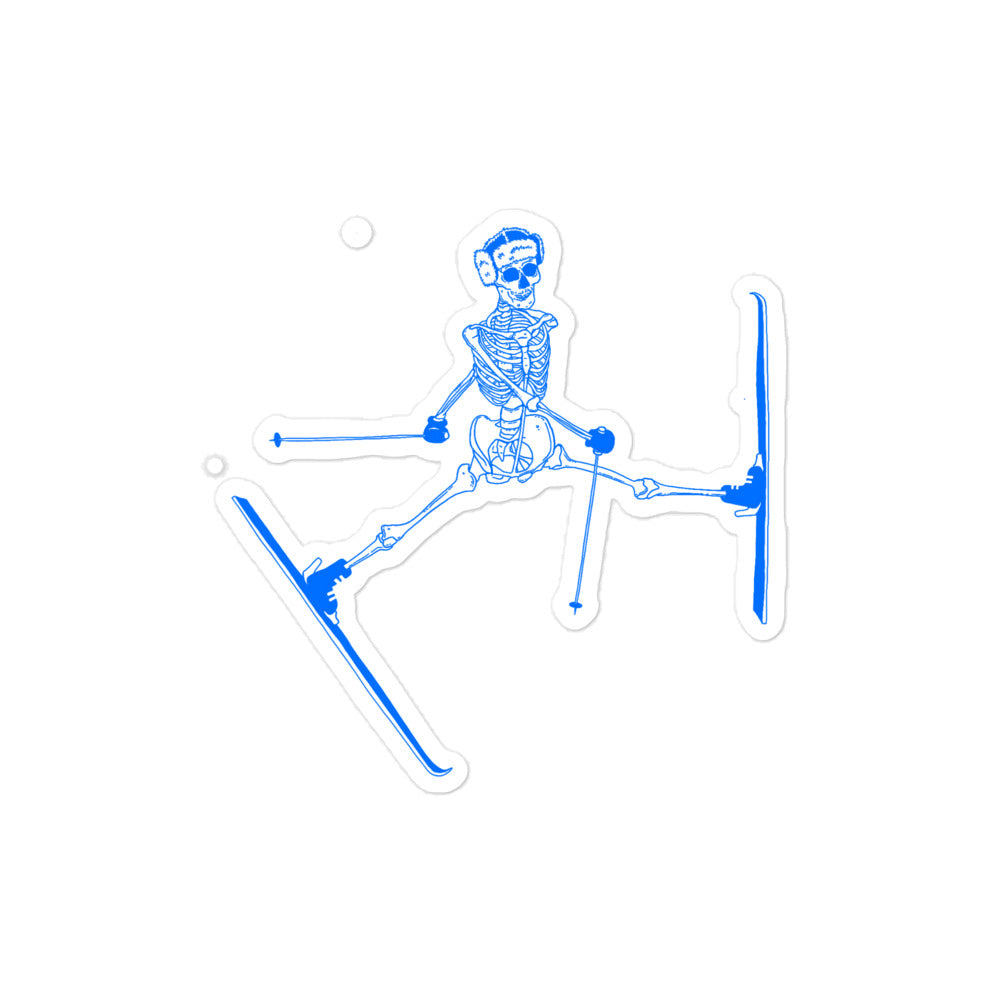 Skeleton Skier Sticker – lulushaffer